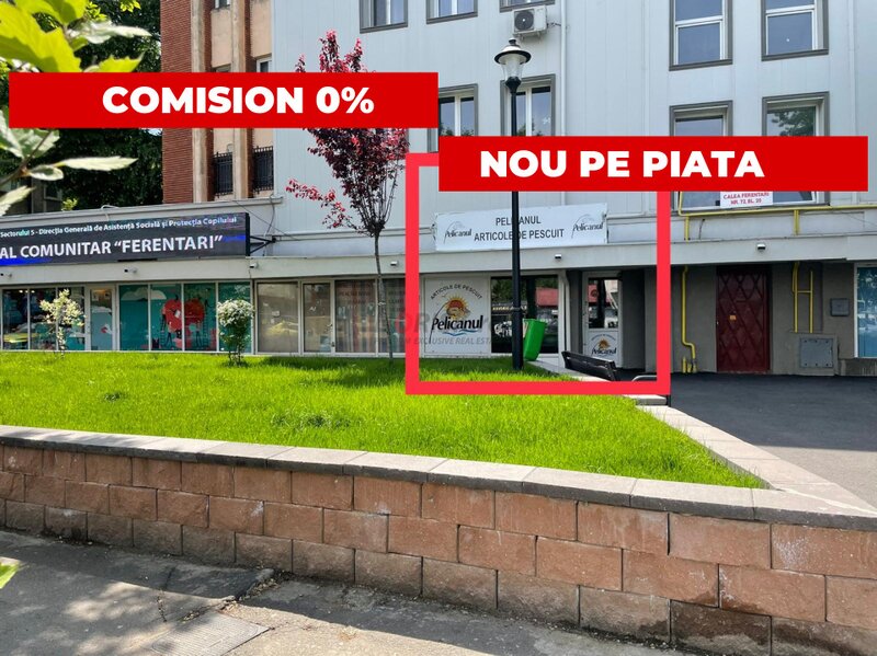 Calea Ferentari, spatiu comercial stradal, 62 mp, chirias activ, venit garantat contractual